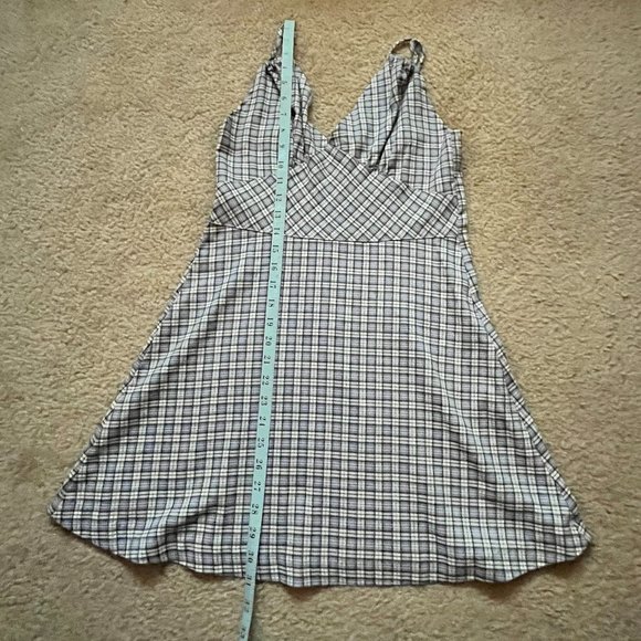 Spaghetti Strap Junior Purple Plaid 90’s Dress - Picture 5 of 5